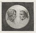 Dubbelportret Napoleon en Paus Pius VII