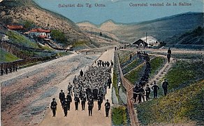 Convoi de deținuți scoși din saline și duși la Închisoarea de muncă silnică (1917)