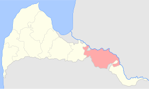 Contea di Friedrichstadt sulla mappa