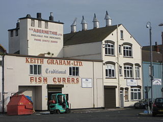 Traditional Grimsby smoked fish regionally processed fish food products from the British fishing town of Grimsby, England