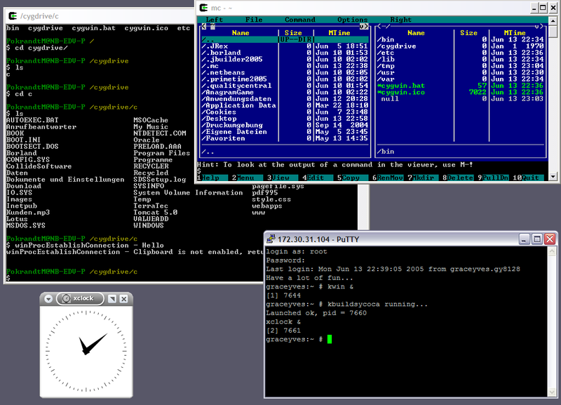 صورة:Cygwin X11 rootless WinXP.png