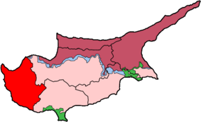 Poziția regiunii Districtul Paphos