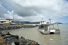 Damaged boat near Volunteer Marine Rescue Whitsunday, 2011