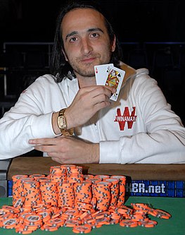 Davidi Kitai after his win at the 2008 World Series of Poker Davidi Kitai.jpg