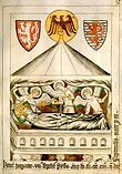 Wappen Heinrich VII. † 1310, Bild von 1320