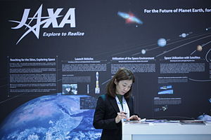 Der JAXA-Stand bei der ILA - The JAXA stand at ILA (14212674676).jpg
