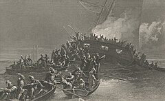 Image 67On June 9, 1772, the Sons of Liberty burned HMS Gaspee, a British customs schooner in Narragansett Bay (from American Revolution)