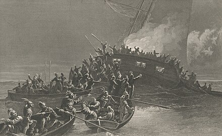 In 1772, the Sons of Liberty burned HMS Gaspee—a British customs schooner—in Narragansett Bay