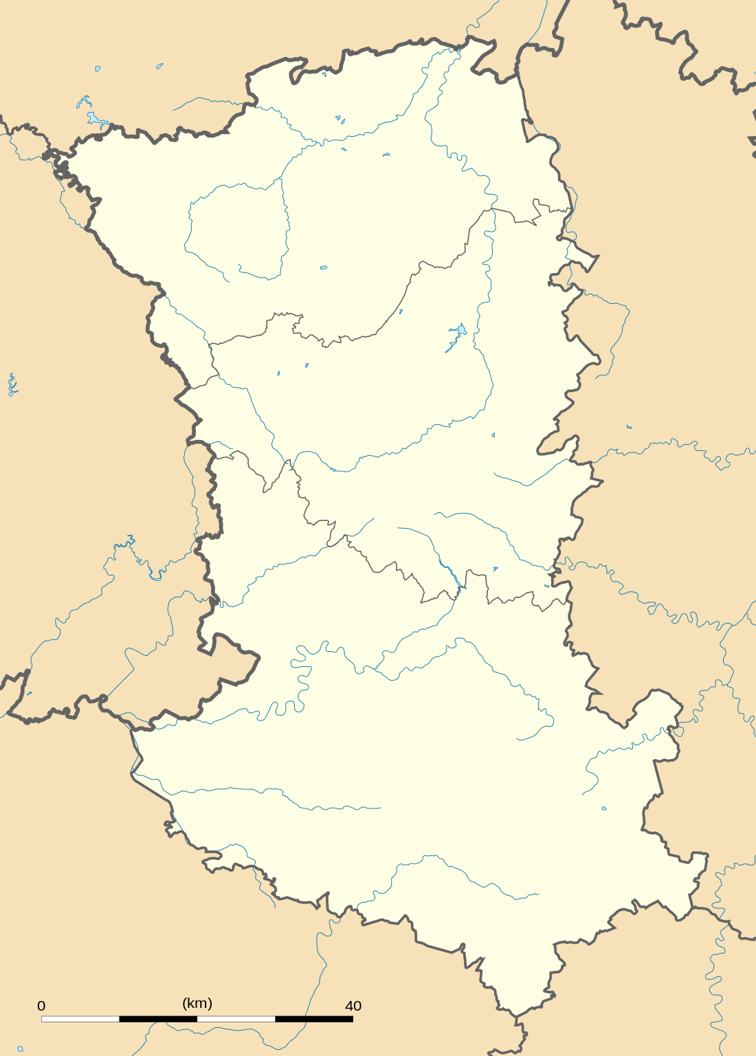 Yzergues/79在德塞夫勒省的位置