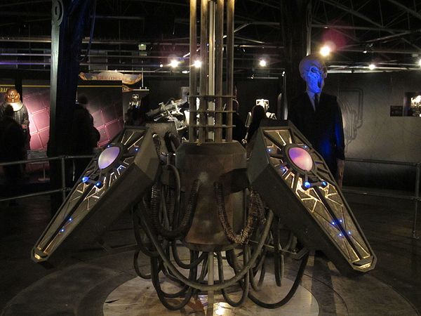 Costumes and prop from Doctor Who, displayed at the Doctor Who Experience in Cardiff.