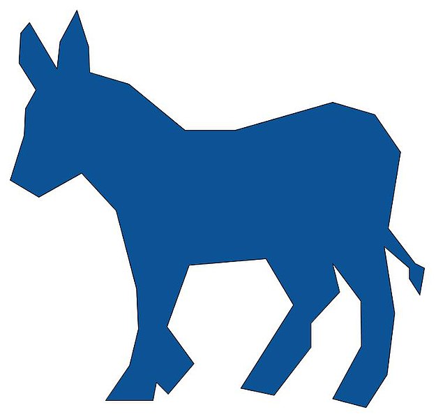 File:Donkey democratic blue - polygon rough.jpg