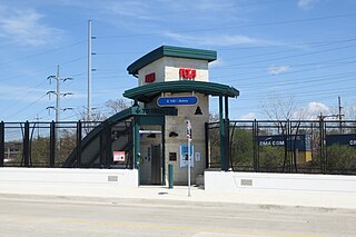 East 105th–Quincy station Rapid transit station in Cleveland