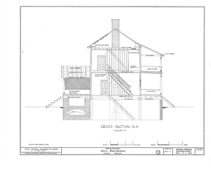 File:Elias Keil House, Aurora, Marion, OR HABS ORE,24-AURO,1- (sheet 9 of 14).tif