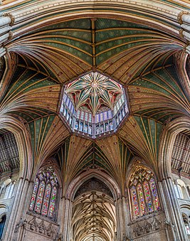 The octagon and lantern, Ely Cathedral, rebuilt following the collapse of the central tower in 1321