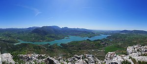 Blick auf den Stausee