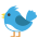 Emoji représentant un oiseau bleu