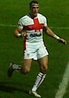 Purdham in action for England in 2008 England Purdham.JPG