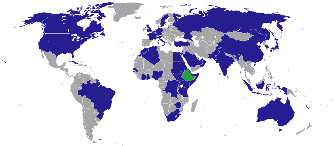 Missões diplomáticas da Etiópia