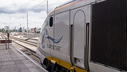 A Eurostar service at St Pancras station