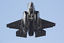 The F-35B uses a ducted fan and also directs (vectors) its rear exhaust downward. F-35B Lighting II training flights 170203-M-ON157-0436.jpg