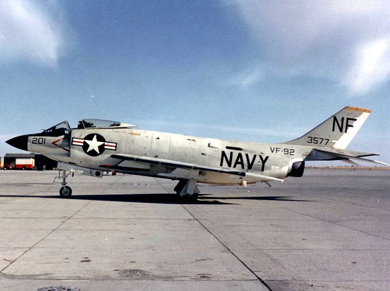 File:F-3B Demon of VF-92 parked c1963.jpg
