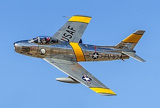 <span class="mw-page-title-main">North American F-86 Sabre</span> Family of US fighter aircraft