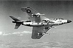 F3H-2M der Staffel VX-4 mit Sparrow-Lenkwaffen