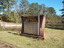 School sign FL Havana Northside High School sign01.jpg