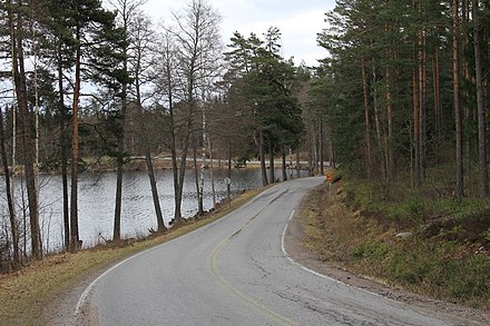 The museum road-designated stretch near Fagervik