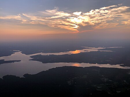 Falls Lake sunset