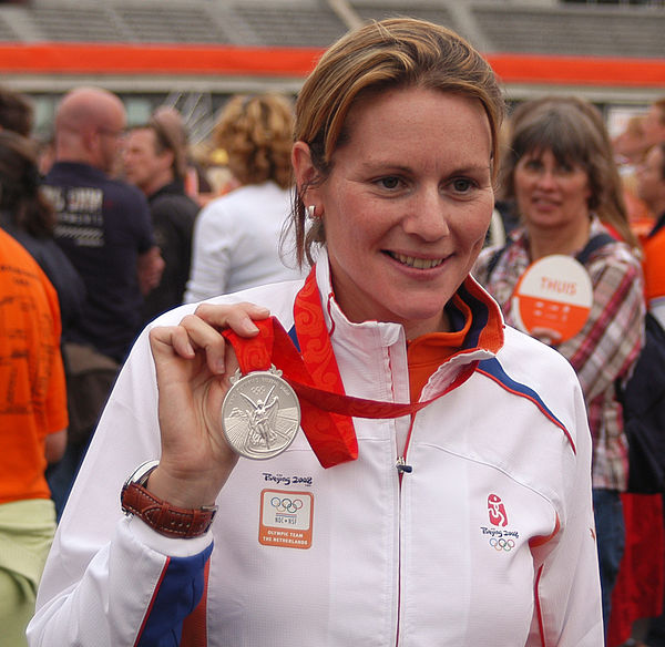 Femke Dekker from the Netherlands won a silver medal in the women's eights in rowing.