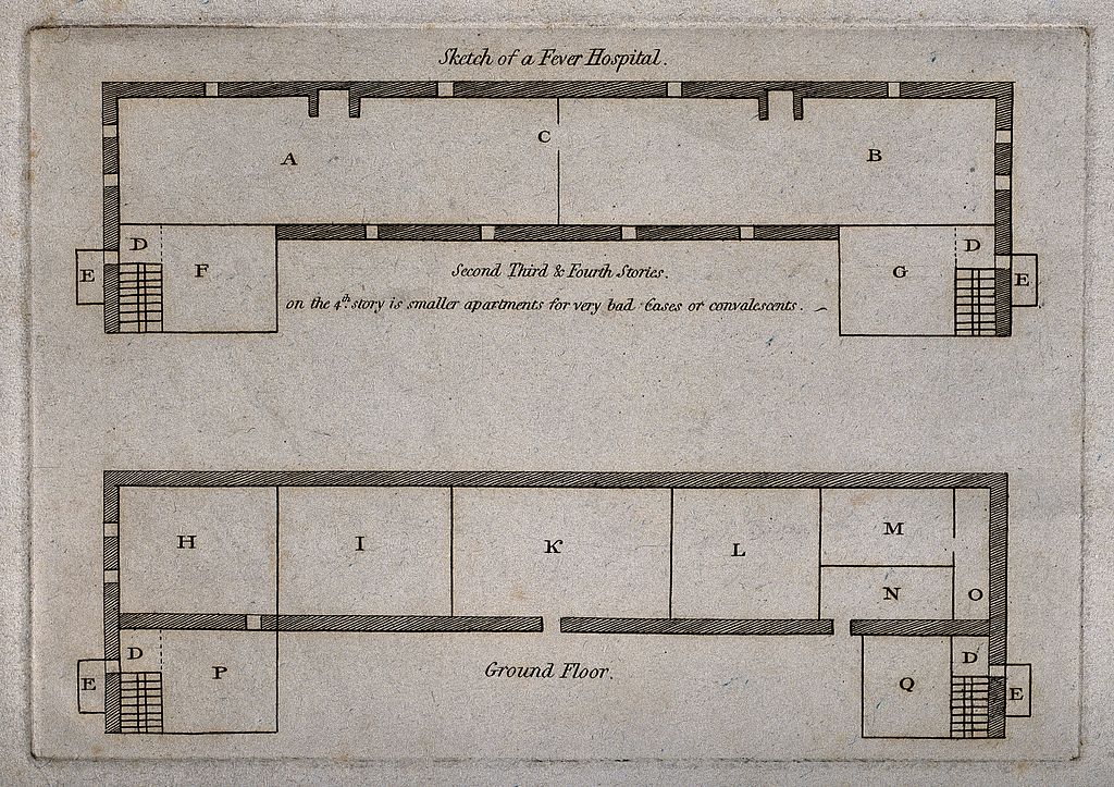 FileFever Hospital, Margate, Kent, England; floor plan