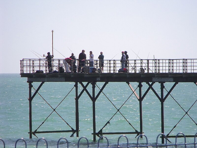 File:Fishermen, Bognor Regis pier - geograph.org.uk - 2425689.jpg