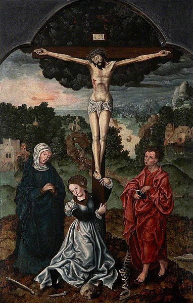 File:Flemish School - The Crucified Christ, with the Virgin Mary, Saint Mary Magdalene and Saint John the Evangelist, on Golgotha - 348079.1 - National Trust.jpg