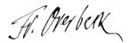 Franz Overbeck, podpis (z wikidata)