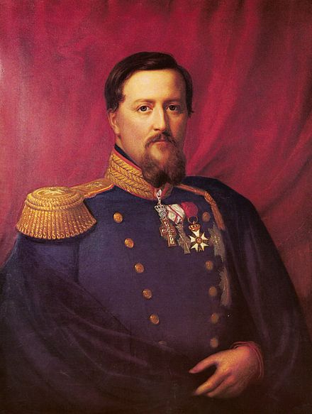 Painting depicting the 42-year-old King Frederick VII