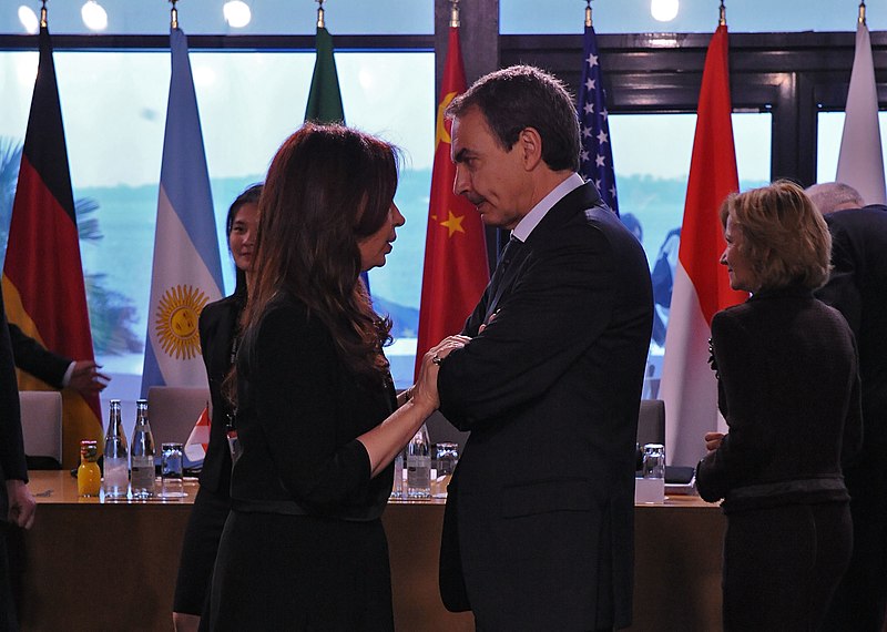 File:G-20 Cannes 2011 - Cristina Fernández de Kirchner and José Luis Rodríguez Zapatero.jpg