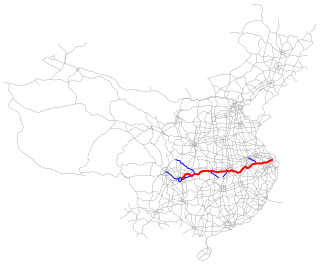 <span class="mw-page-title-main">G50 Shanghai–Chongqing Expressway</span> Road in western China