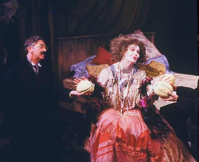 Page with Brian Clark in a 1984 production of The Madwoman of Chaillot