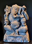 Statue of Ganesh; 11th century; sandstone; Rietberg Museum