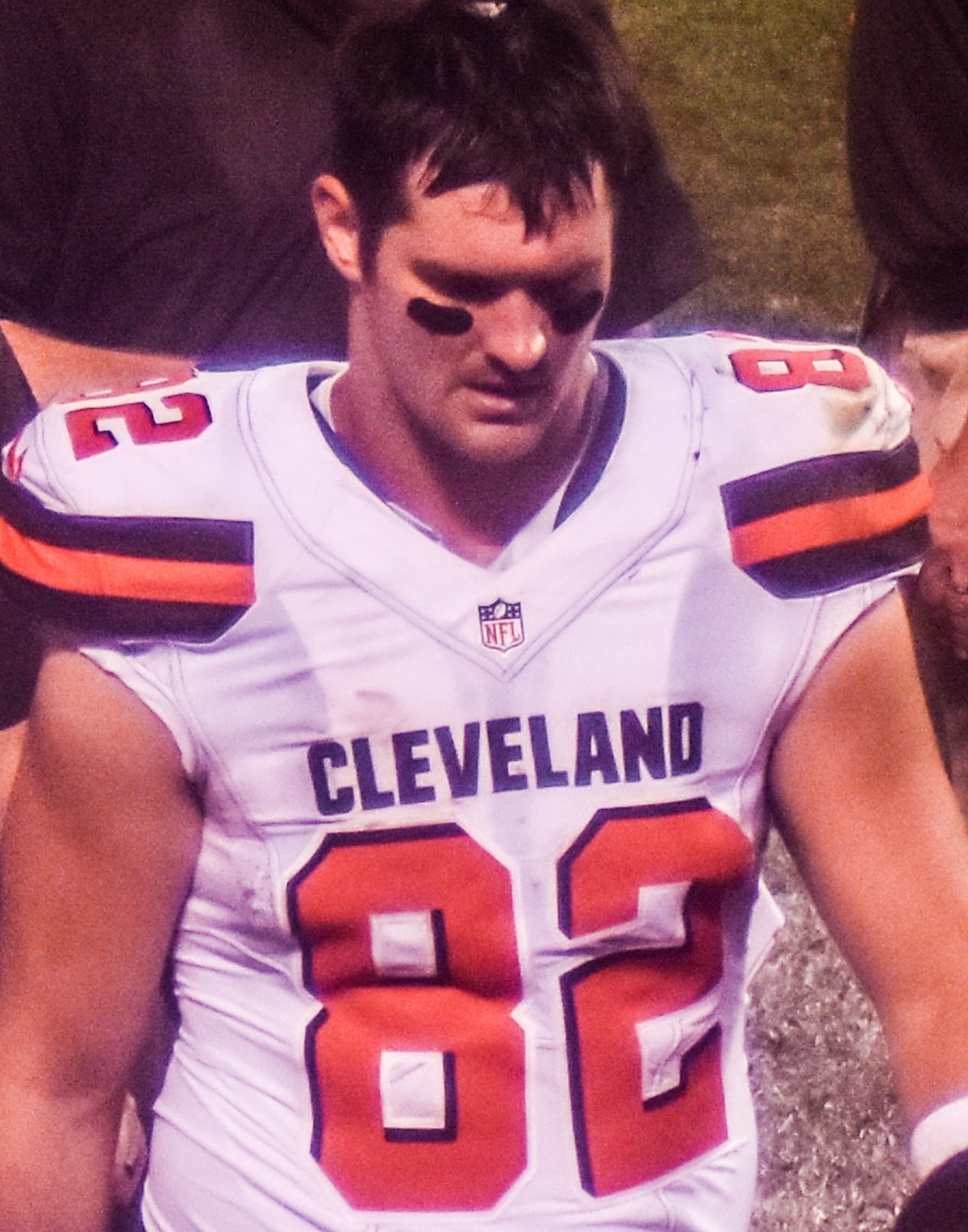 Cleveland Browns tight end Gary Barnidge in action during an NFL football  game against the Jacksonville Jaguars Sunday, Dec. 1, 2013, in Cleveland.  Jacksonville won 32-28. (AP Photo/David Richard Stock Photo - Alamy