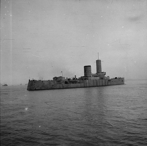 Hessen as a target ship in 1946