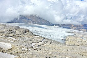Le glacier de Tsanfleuron en juillet 2022.