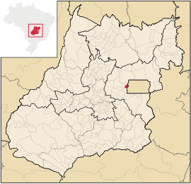 Location of Águas Lindas de Goiás in the state of Goiás