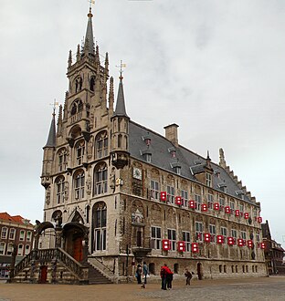 Het stadhuis van Gouda