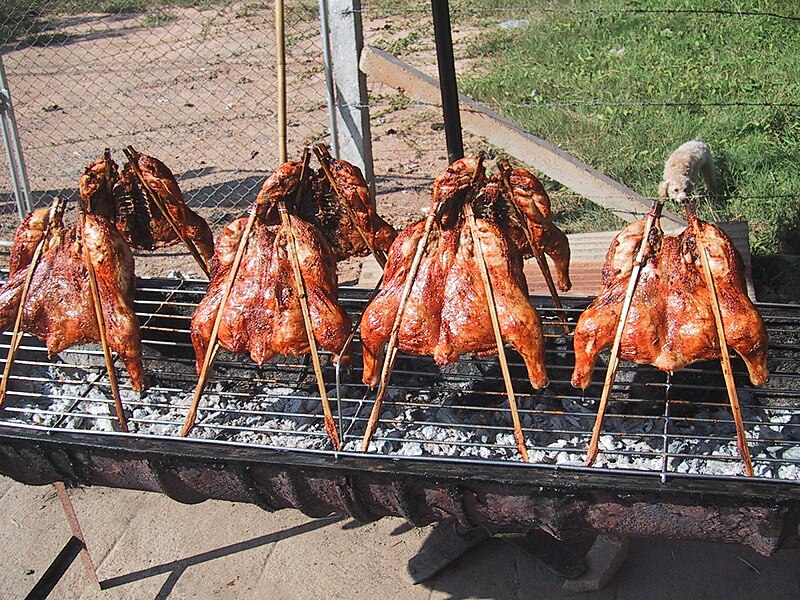 File:Grilled chicken in Thailand.jpg