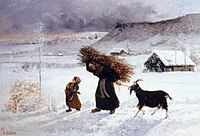 Густав Курбе, «Бідна селянка взимку», 1866