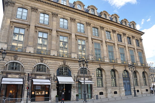 The Hôtel Bataille de Francès (now Hôtel de Vendôme), Place Vendôme in Paris, housed the Embassy of the Republic of Texas.