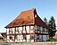 Ehemaliger Ratskrug In der Landwehr 1 in Hammenstedt, Stadt Northeim, Südniedersachsen. 1669 als Ratskrug und Gerichtsgebäude erbaut; Bauherr war der ...