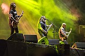 Slayer performing in 2017